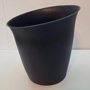 NWT - Essential Home Plastic Navy Waste Bin - Flared rim w/smooth matte finish